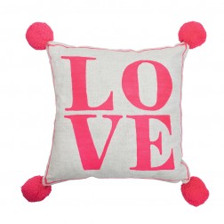 neon pink pillow